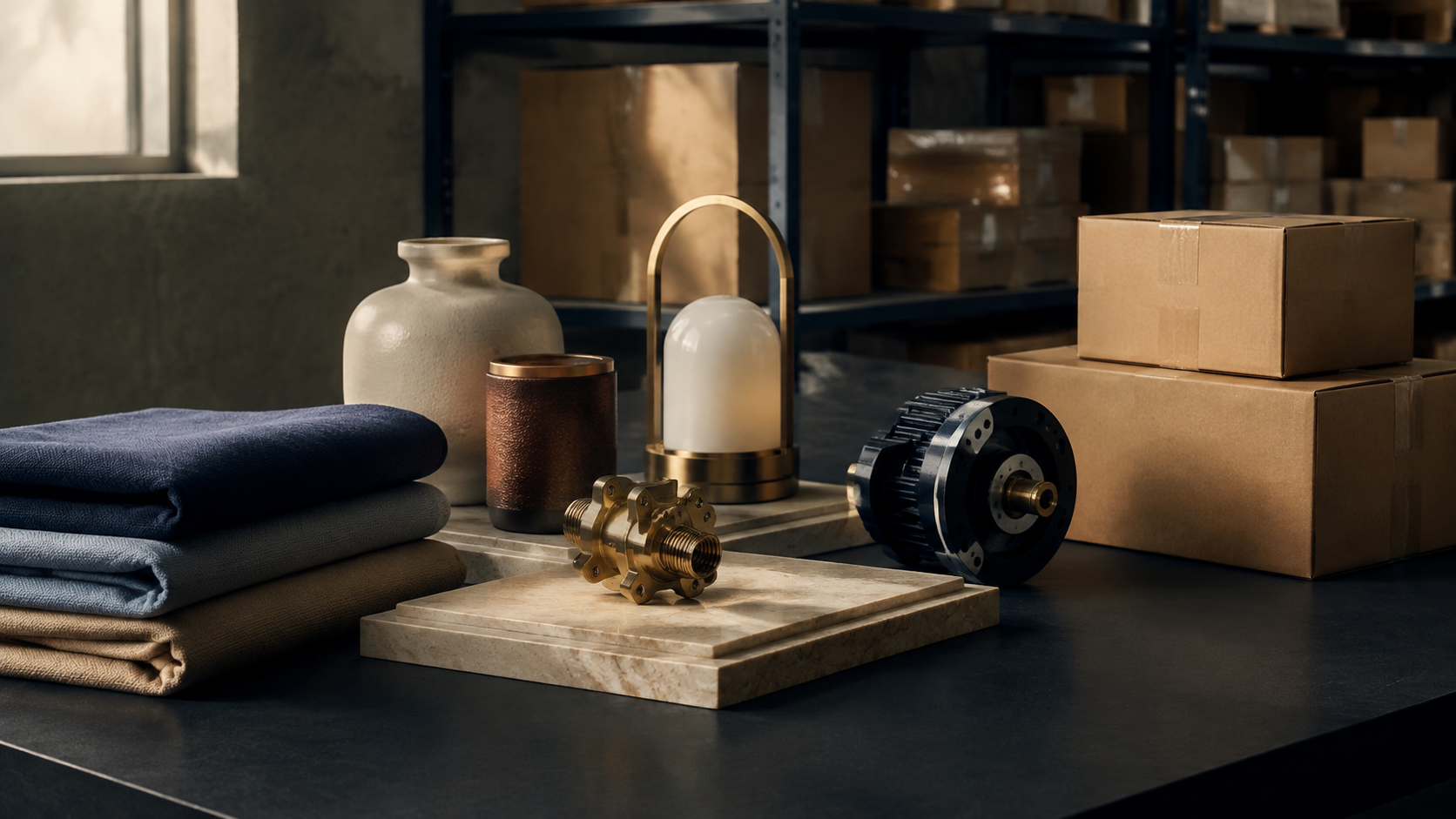 Assorted commercial goods and industrial components